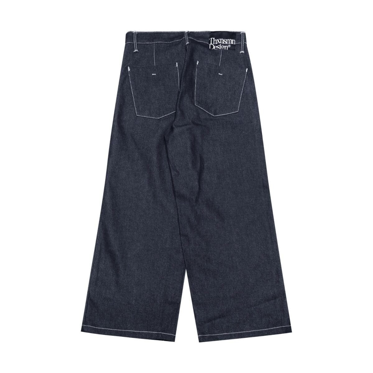 Denim Pants Maria Basic Indigo Blue Thanksinsomnia - Gambar 2