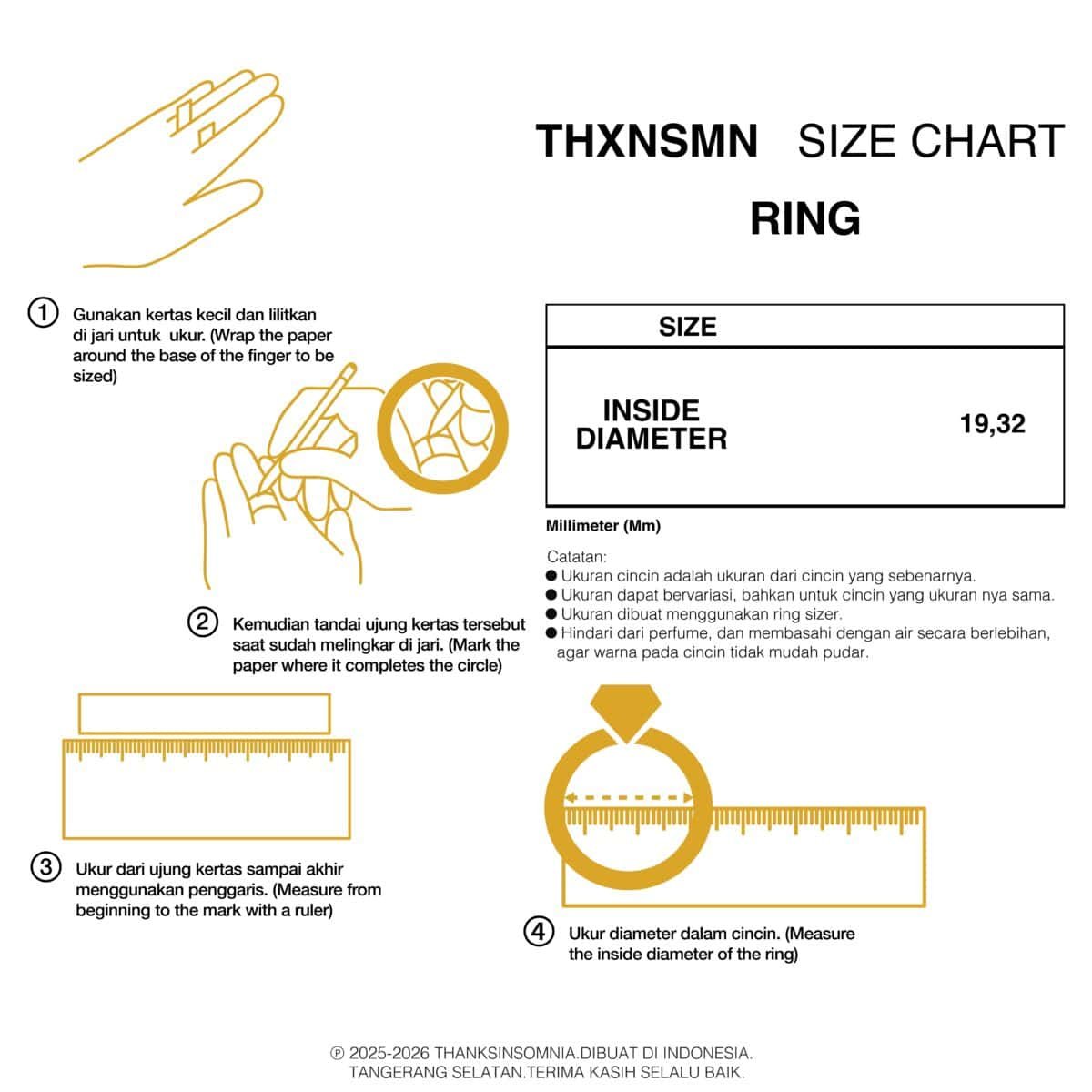 Ring Lilith Silver 925 Thanksinsomnia - Gambar 3