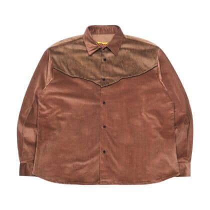 04 - Long Shirt Tessa Western Two Tone Brown Thanksinsomnia