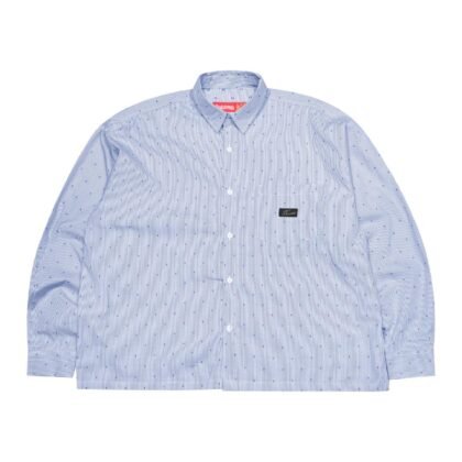 01 - Long Shirt Rihanne Striped Blue Thanksinsomnia