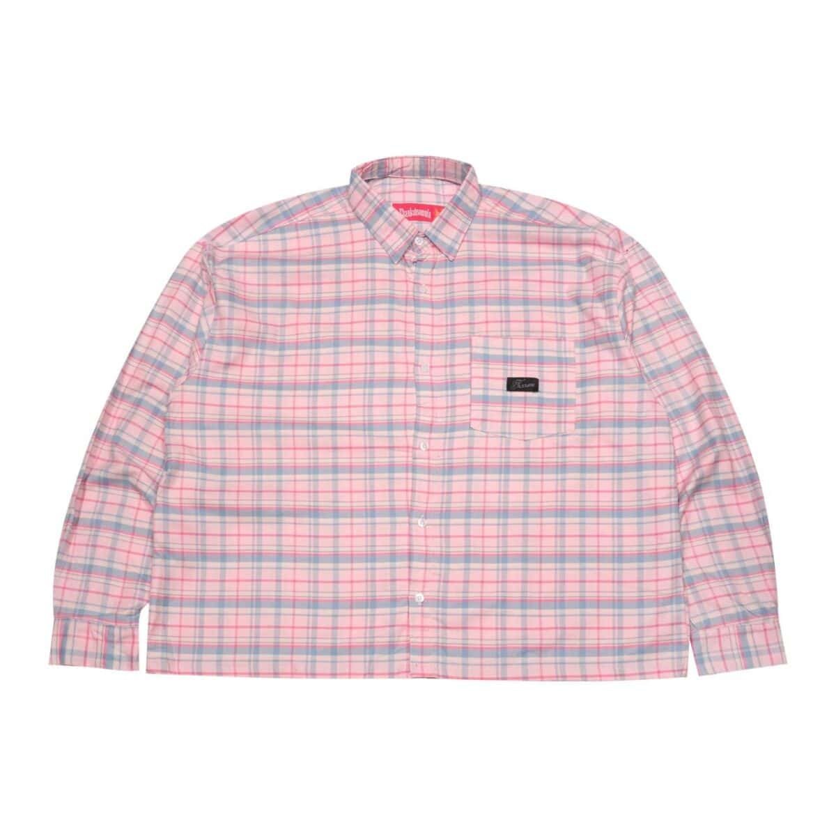 01 - Long Shirt Rihanne Plaid Blue Pink Thanksinsomnia