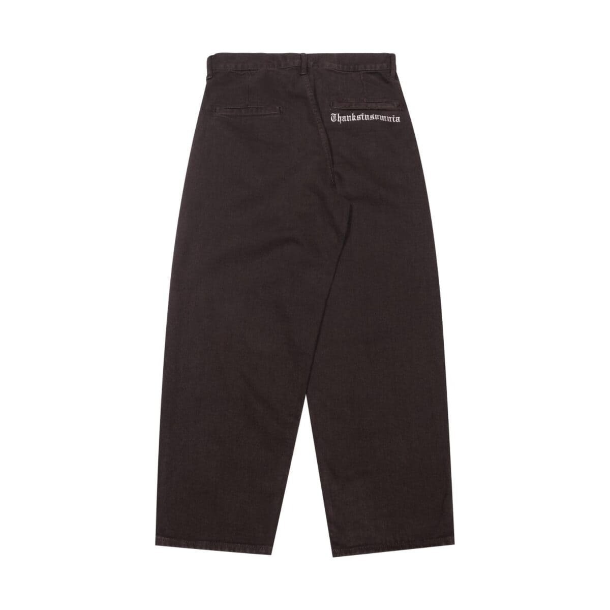 Pants Draelle Embroidery Dark Brown Thanksinsomnia - Gambar 2