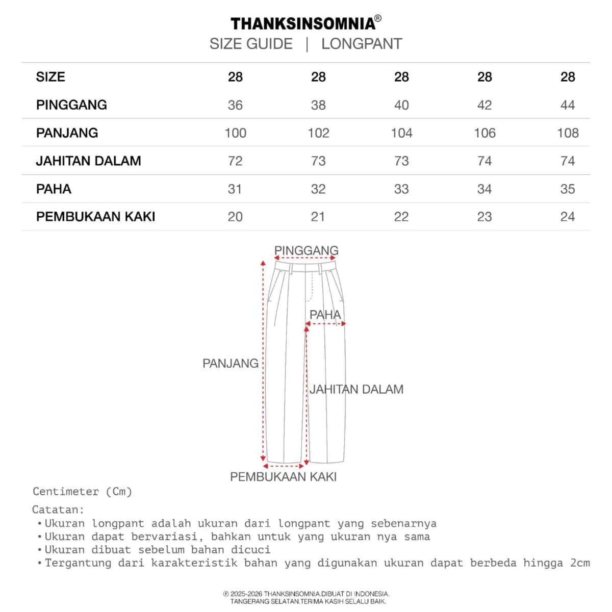 Pants Daria Noir Brown Thanksinsomnia - Gambar 4