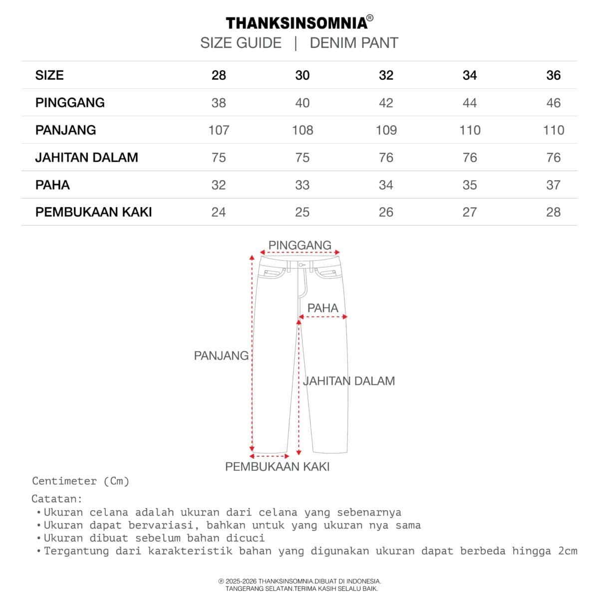 Pants Leonia Basic Black Thanksinsomnia - Gambar 5