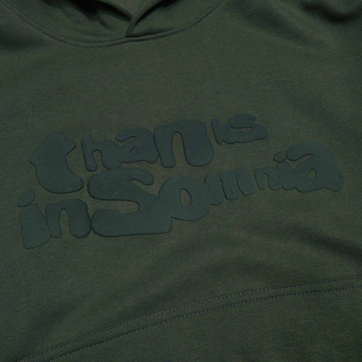 Hoodie Firaine Dark Green Thanksinsomnia - Gambar 2
