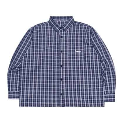 03 - Long Shirt Florentine Plaid Dark Blue Thanksinsomnia