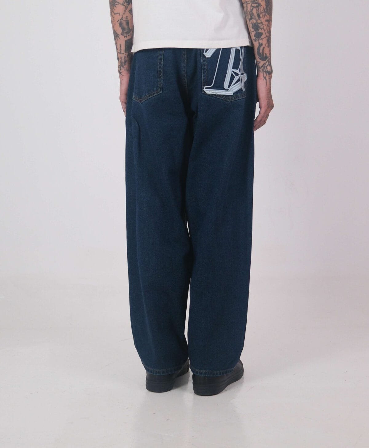 Denim Pants Draelle Crest Blue Thanksinsomnia - Gambar 7