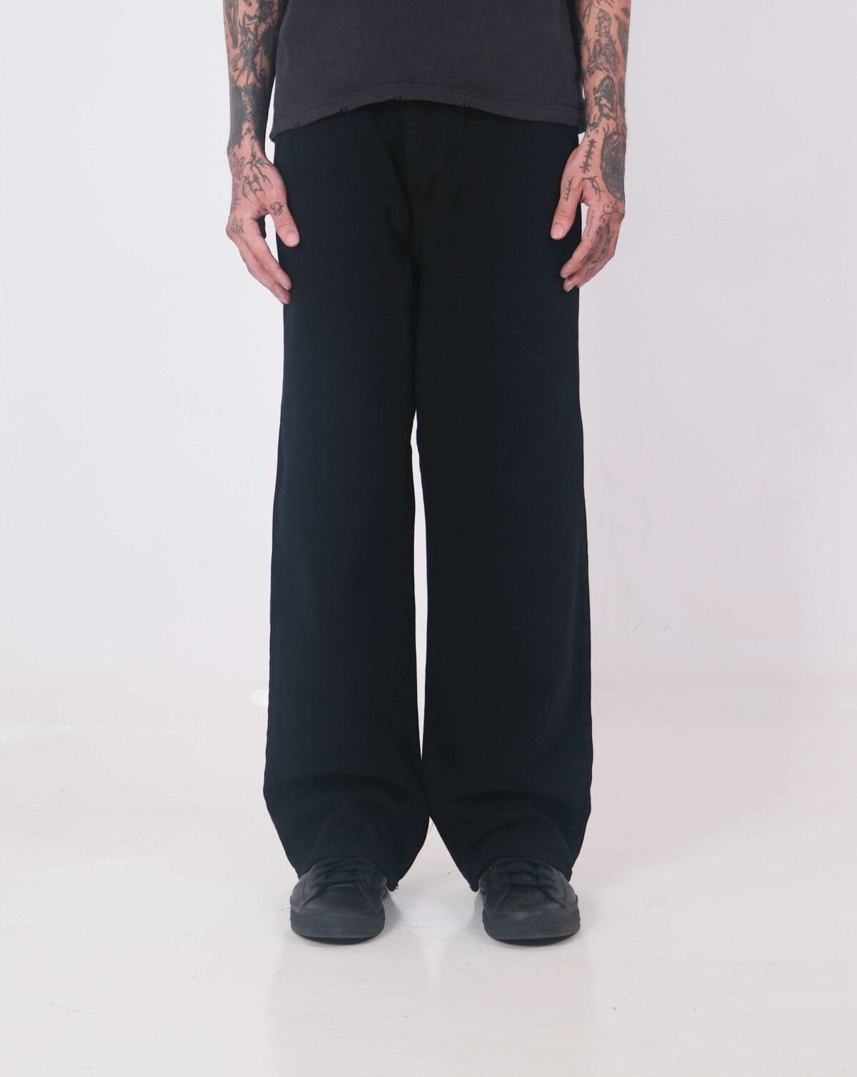 Denim Pants Meggy Basic Black Thanksinsomnia - Gambar 6