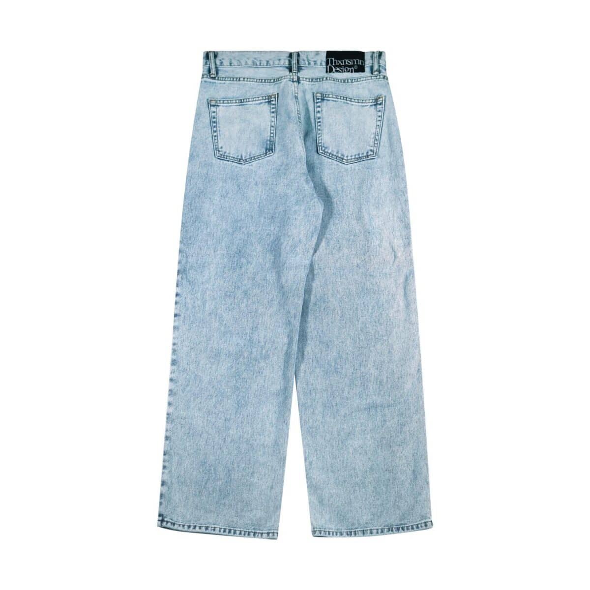 Denim Pants Meggy Basic Washed Blue Thanksinsomnia - Gambar 2