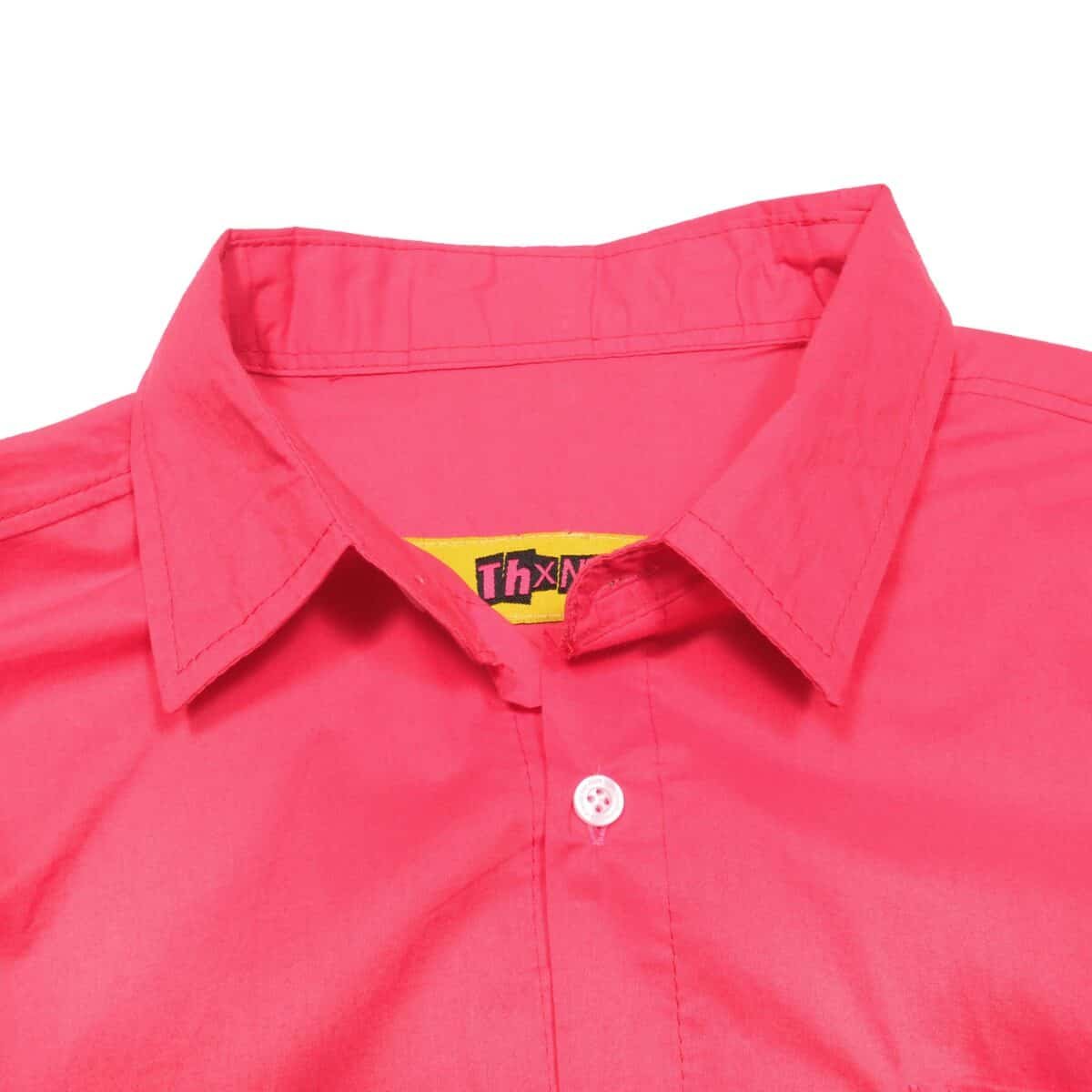 02 - Long Shirt Lemira Coral Pink Thanksinsomnia - Gambar 3