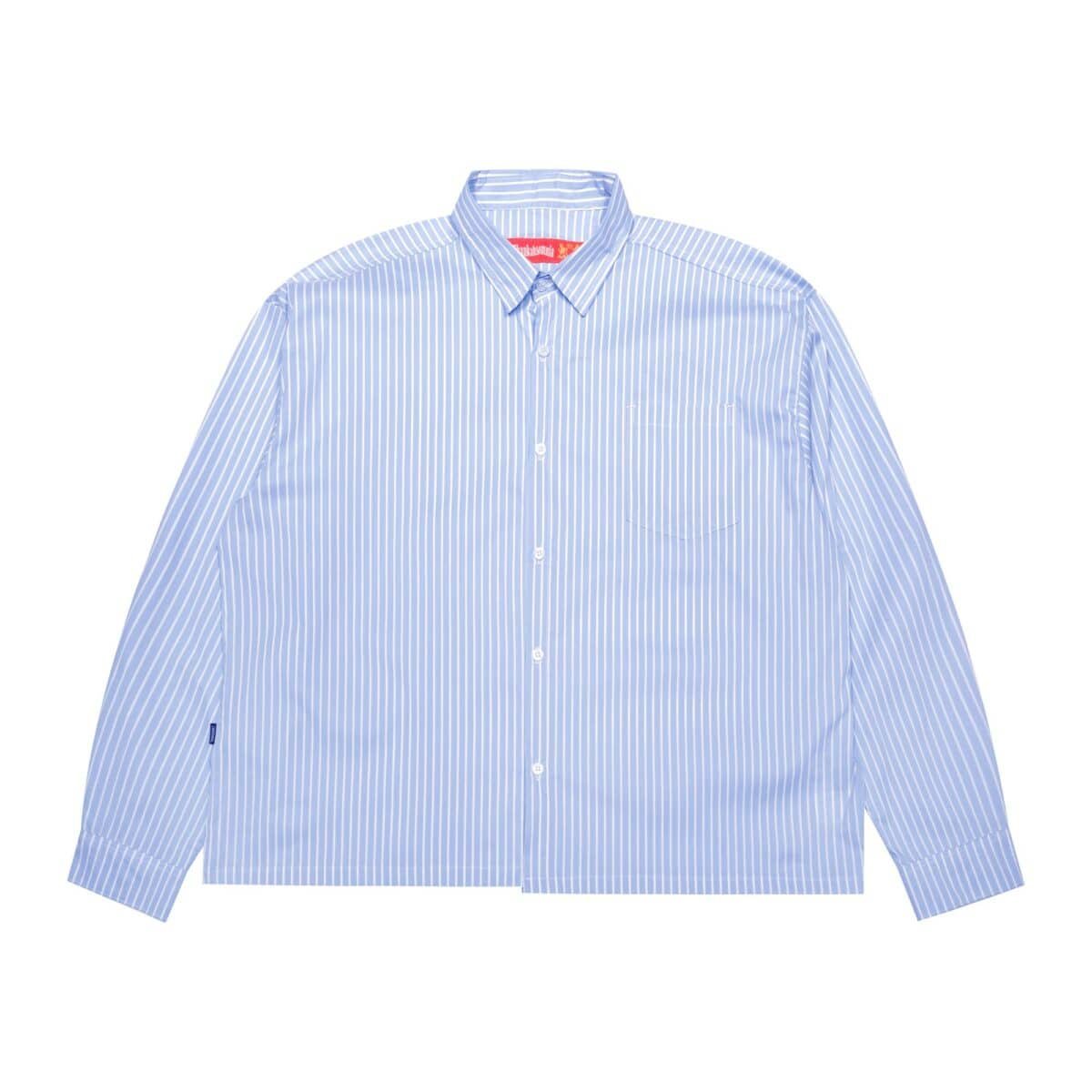 03 - Long Shirt Thessaly Striped Sky blue Thanksinsomnia