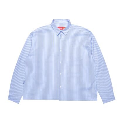 03 - Long Shirt Thessaly Striped Sky blue Thanksinsomnia