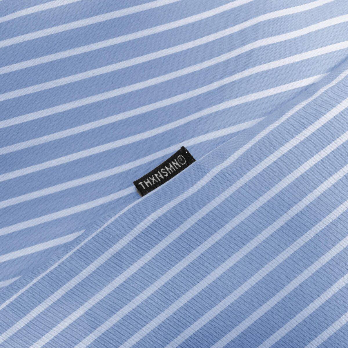 03 - Long Shirt Thessaly Striped Sky blue Thanksinsomnia - Gambar 2