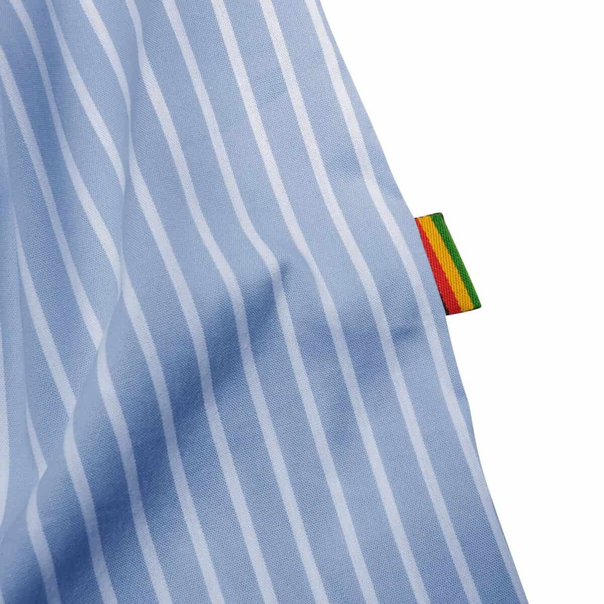 03 - Long Shirt Thessaly Striped Sky blue Thanksinsomnia - Gambar 3