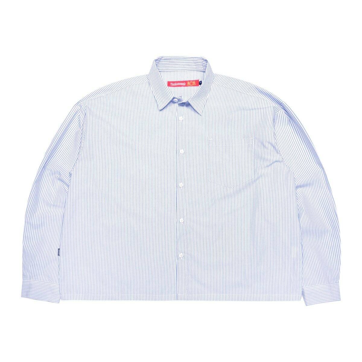 03 - Long Shirt Sunniva Striped White Blue Thanksinsomnia