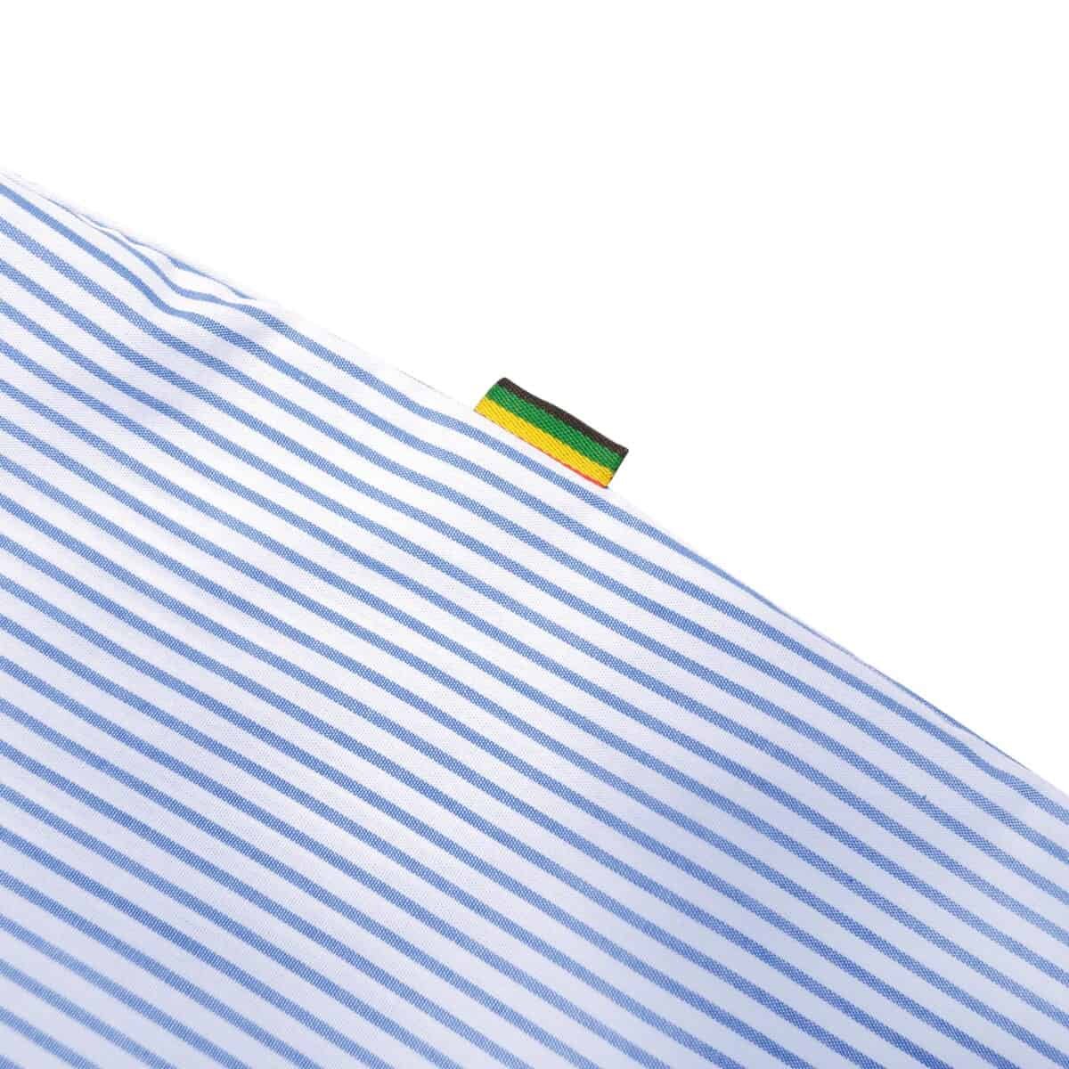 03 - Long Shirt Sunniva Striped White Blue Thanksinsomnia - Gambar 3