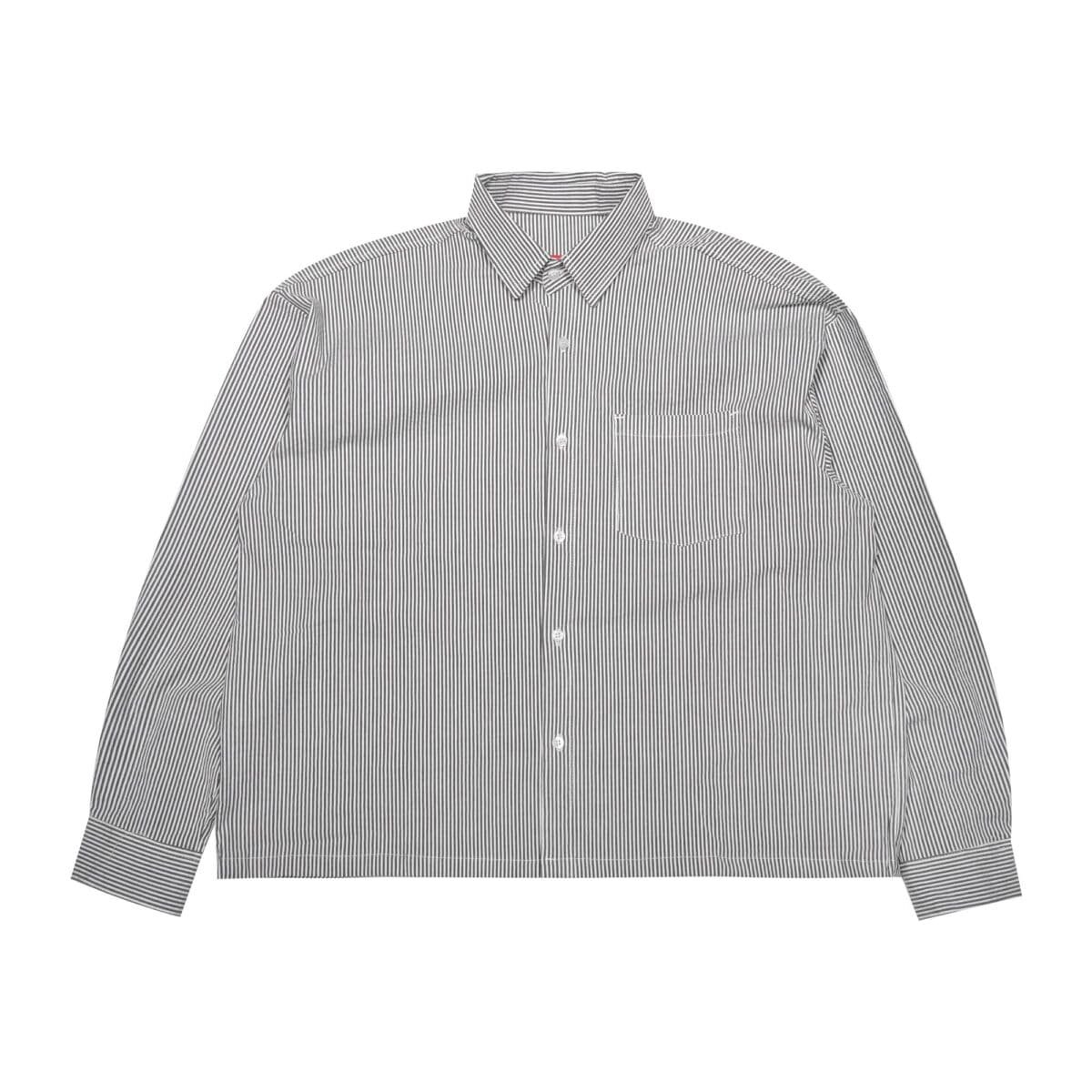 03 - Long Shirt Thessaly Striped White Black Thanksinsomnia