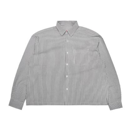 03 - Long Shirt Thessaly Striped White Black Thanksinsomnia