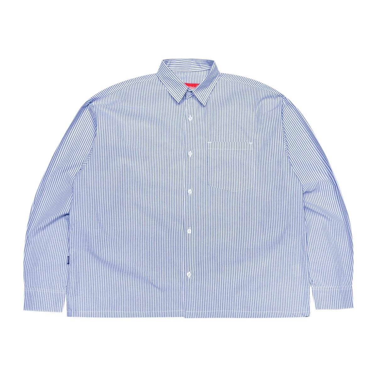 03 - Long Shirt Thessaly Striped White Blue Thanksinsomnia