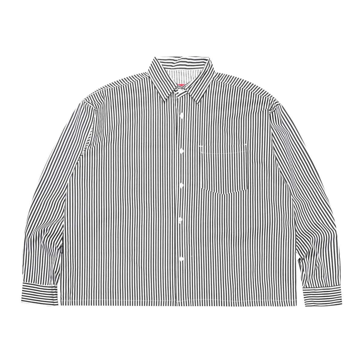 04 - Long Shirt Sunniva Striped White Black Thanksinsomnia