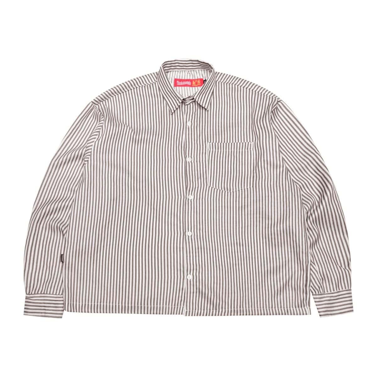 04 - Long Shirt Sunniva Striped White Grey Thanksinsomnia