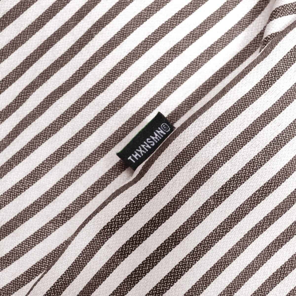 04 - Long Shirt Sunniva Striped White Grey Thanksinsomnia - Gambar 2