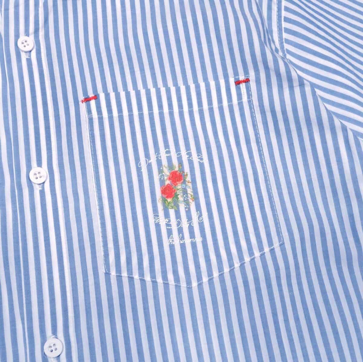 Shirts Kristelle Striped White Blue Thanksinsomnia - Gambar 2