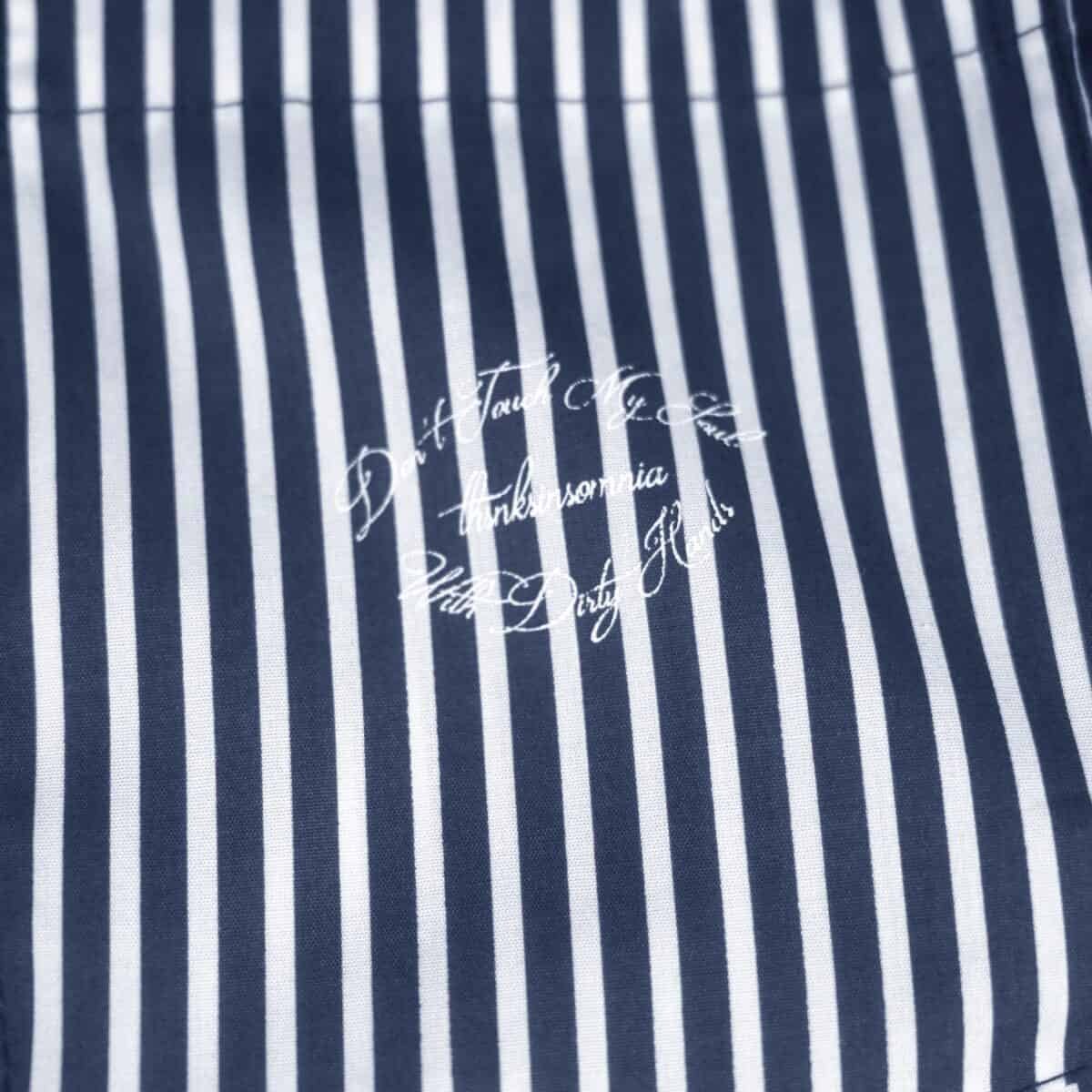 Shirts Sabine Striped White Navy Thanksinsomnia - Gambar 4