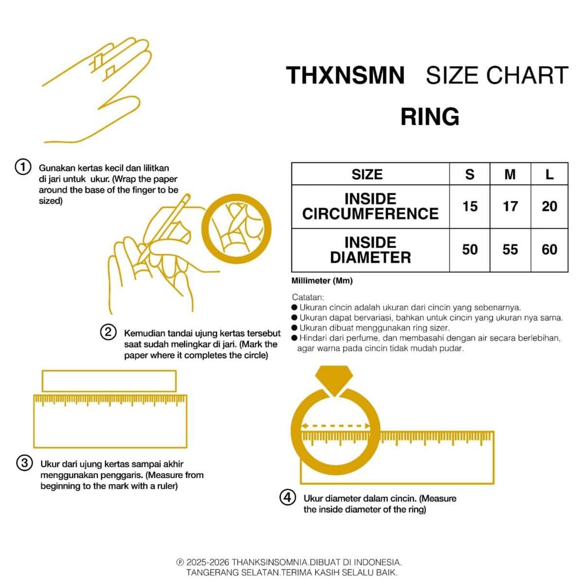Ring Harmony Golden Thanksinsomnia - Gambar 3