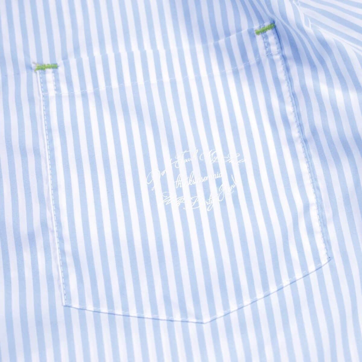 Shirts Sabine Striped White Blue Thanksinsomnia - Gambar 4