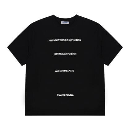 Tshirt Typo Nicassia Black Thanksinsomnia