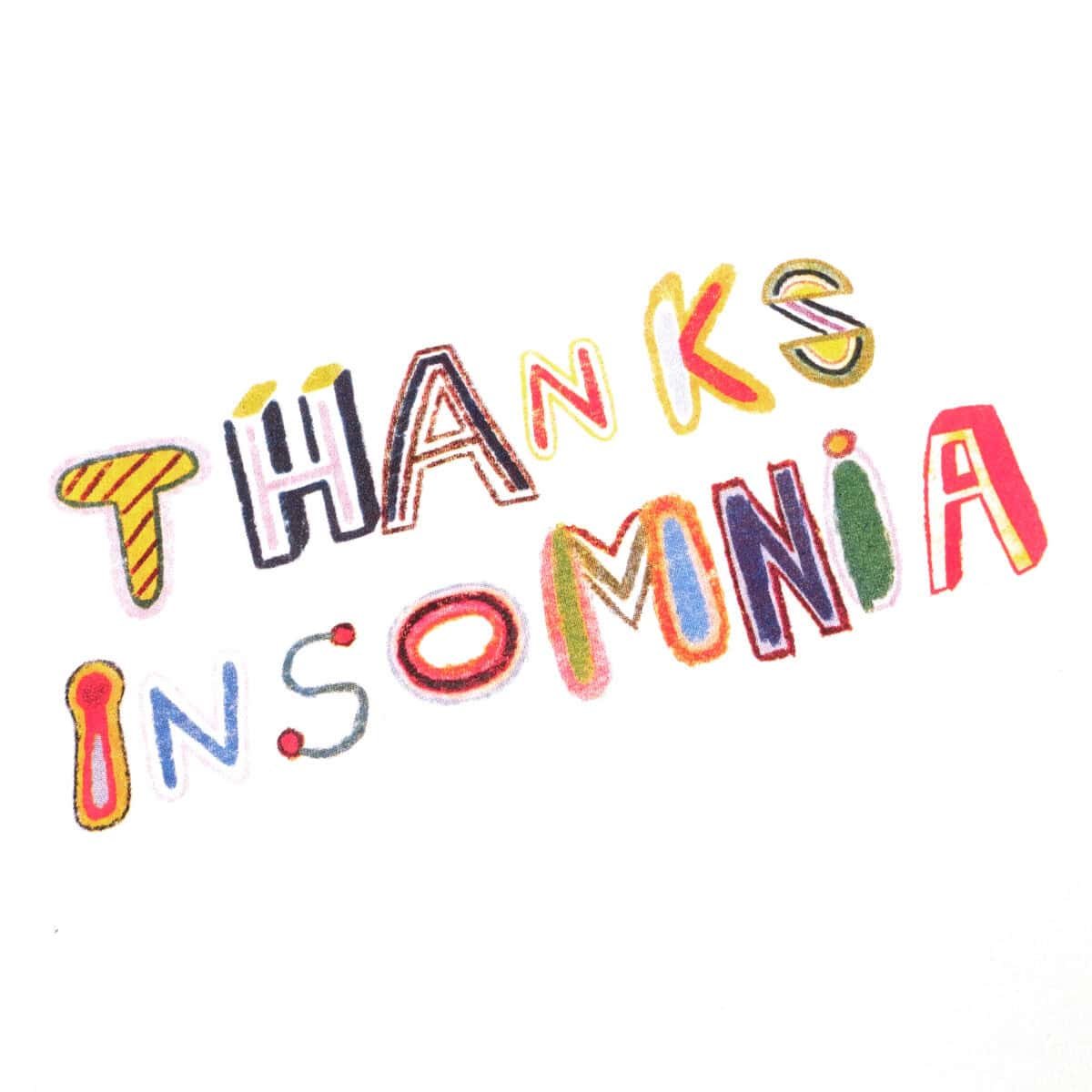 Tshirt Typo Freissa White Thanksinsomnia - Gambar 2