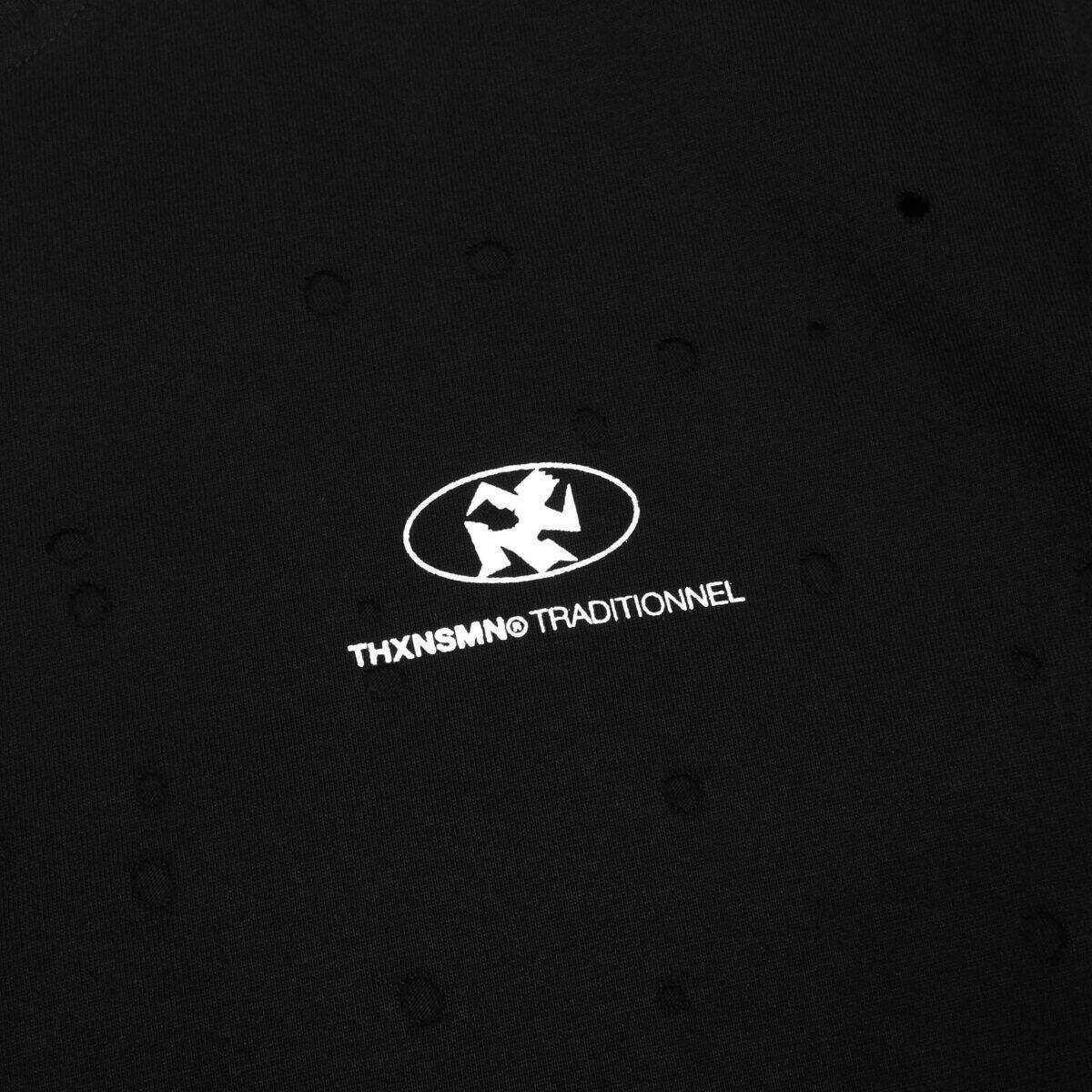 Tshirt Katriona Black - Distressed Tee Thanksinsomnia - Gambar 2