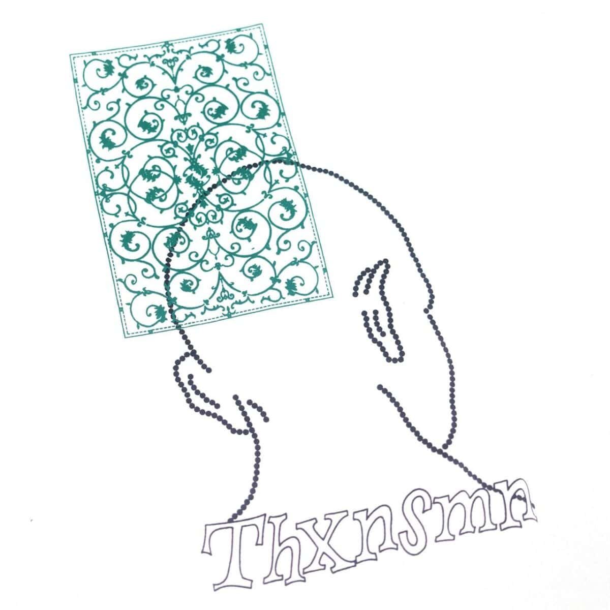 Tshirt Jullian White Thanksinsomnia - Gambar 2