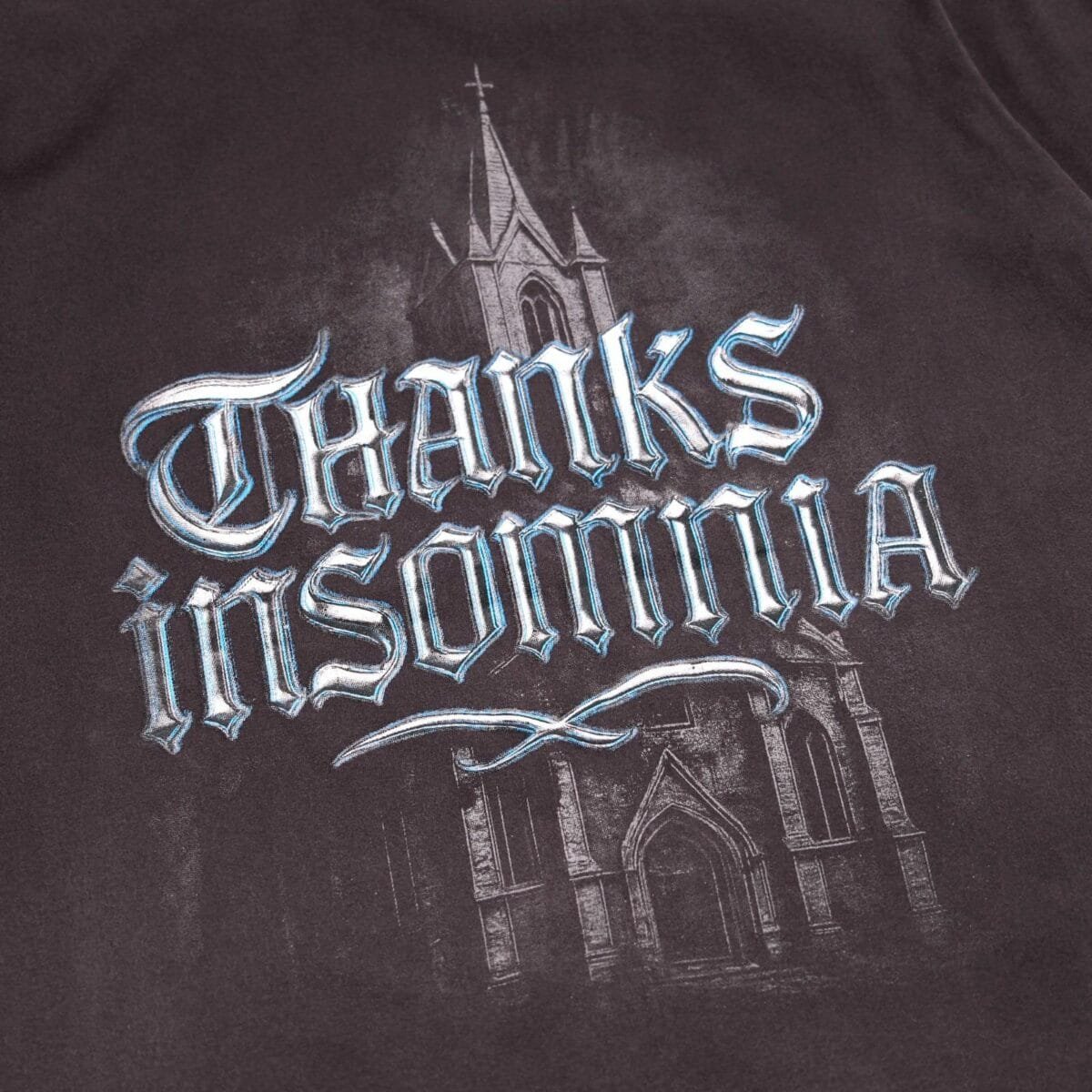 Tshirt Avenaria Washed Black Thanksinsomnia - Gambar 2
