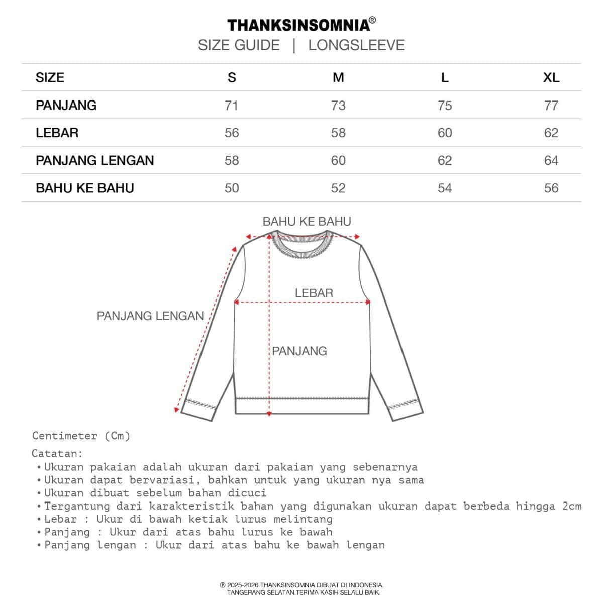 Long Sleeve Trevia Black Thanksinsomnia - Gambar 5