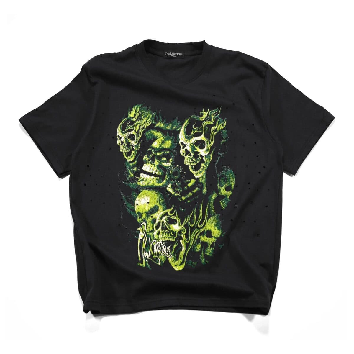 Tshirt Elianne Soft Black - Distressed Tee Thanksinsomnia