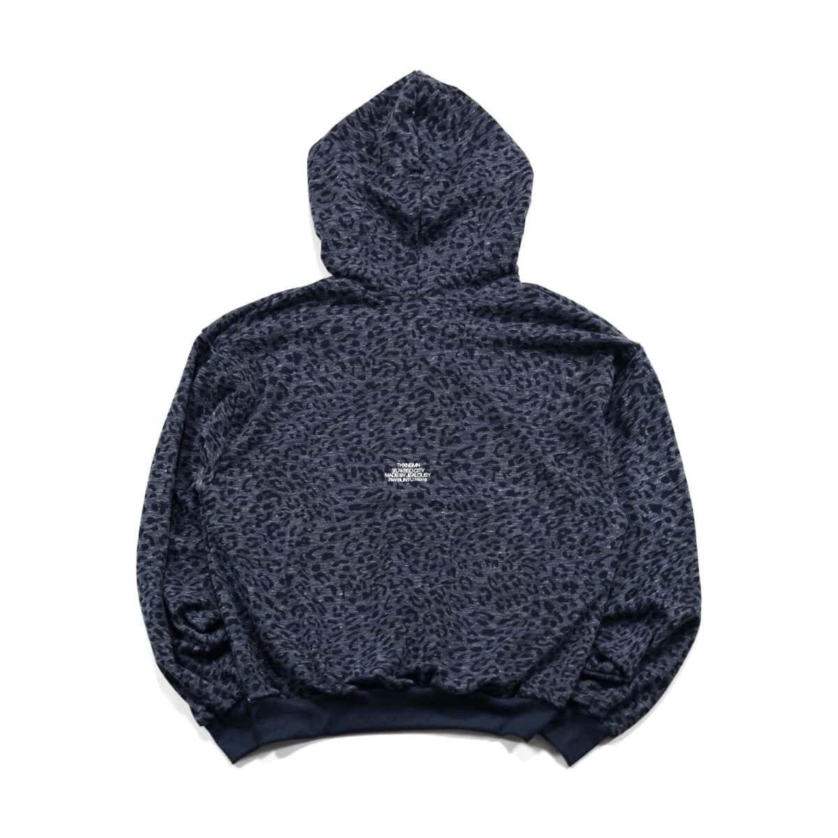 Hoodie Gracie Leopard Camo Dark Blue Thanksinsomnia - Gambar 2