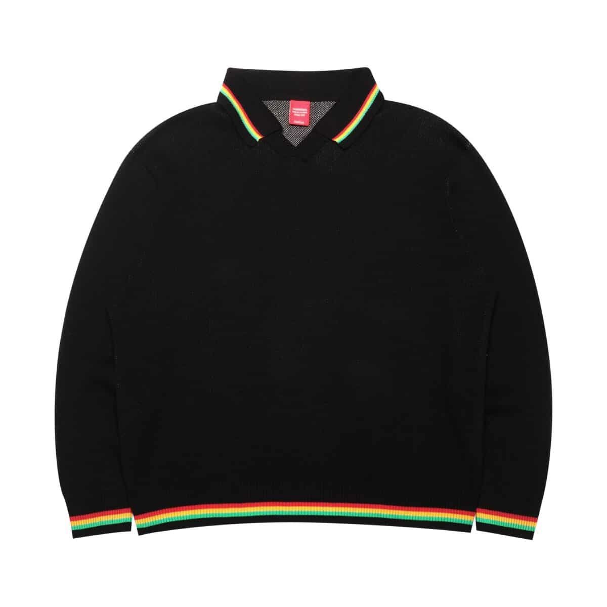 Sweater Polo Knit Fynessa Black Thanksinsomnia
