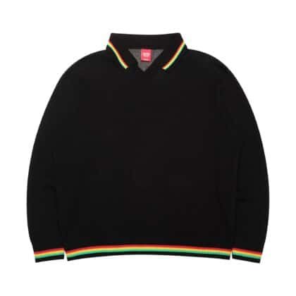 Sweater Polo Knit Fynessa Black Thanksinsomnia