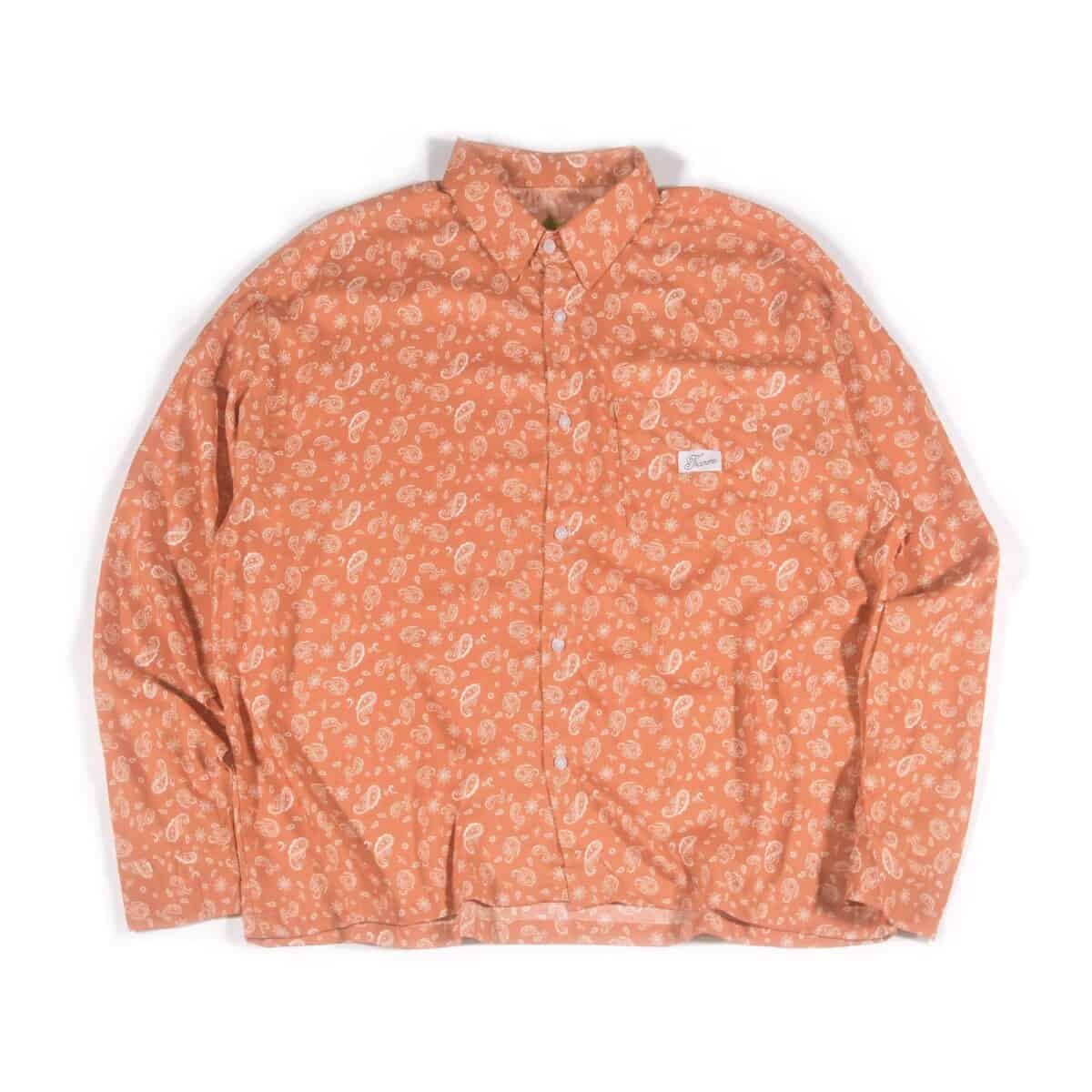 02 - Long Shirt Laureline Paisley Orange Thanksinsomnia