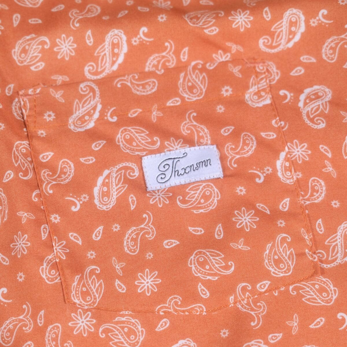 02 - Long Shirt Laureline Paisley Orange Thanksinsomnia - Gambar 2