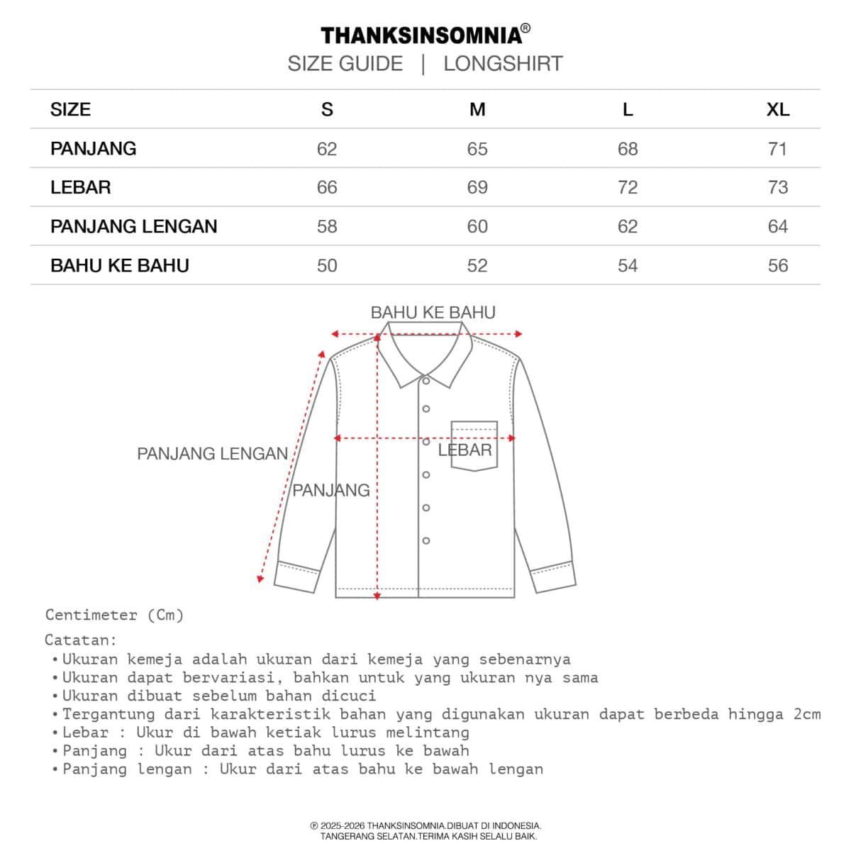 02 - Long Shirt Laureline Multicolor Thanksinsomnia - Gambar 3
