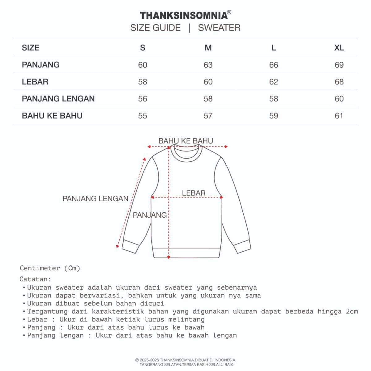 Sweater Elixana Tosca Thanksinsomnia - Gambar 4